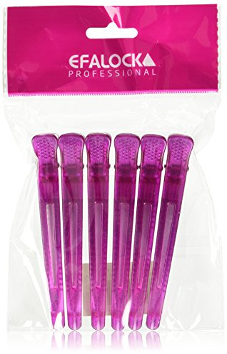 Efalock Professional Techno Clip, pink, 1er Pack, (1x 6 Stück)
