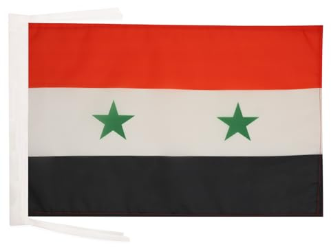 AZ FLAG - Flagge Syrien - 45x30 cm Freiner Polyester - Syrische Fahne 30 x 45 Cm - Flaggen