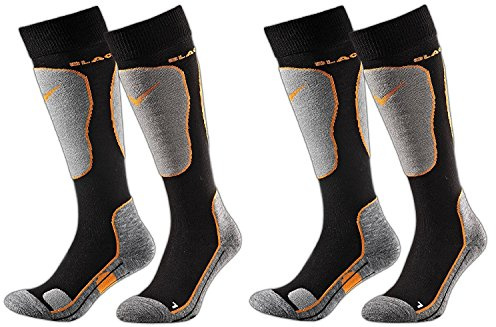 Black Crevice Skisocken 2 Paar, schwarz/orange, 43-46