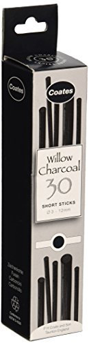 Coates Williow Holzkohle Sortiert kurz Länge, Box von 30, schwarz