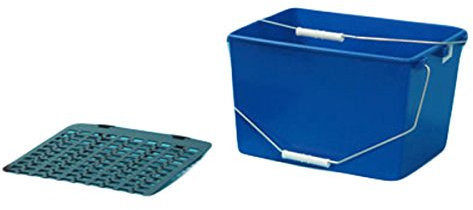 Vernice secchio e vassoio, blu, 16 l