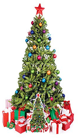 Star Cutouts Ltd SC57 Großer Weihnachtsbaum, Pappaufsteller perfekt für Arbeitszimmer und Büro, Weihnachtsdekoration, Partys und Veranstaltungen, Höhe 178 cm