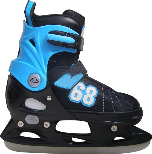 Cox Swain größenverstellbare Kinder Schlittschuhe Goal Gr. XS bis L, Colour: Black, Size: M (37-40)