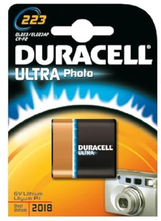 DURACELL Pack of 3 Ultra DL 223A Lithium Photo Batteries