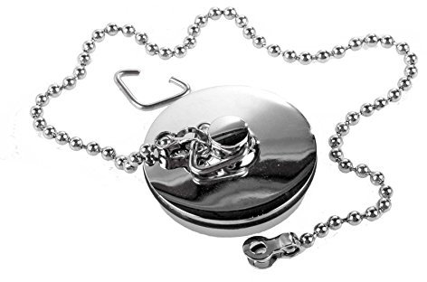 Chrome Sink Plug with Chain for Hand Washing Basin 1 1/2 Inch (38mm) (38mm)