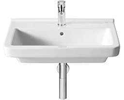 Roca,Dama,Lavabo de porcelana mural,Blanco,550mm x 460mm x 145mm,A327786000