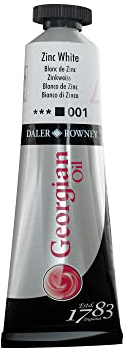 Daler Rowney Farben Georgian Ölfarben 38ml, Zinc White [Spielzeug]