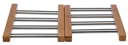 Dessous de Plat Extensible en Bambou et INOX