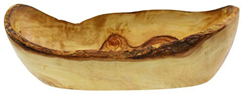 Olive Wood Rustique en Bois d'olivier ea31l25 Plat, Grain, Pain/Fruits/Naturel