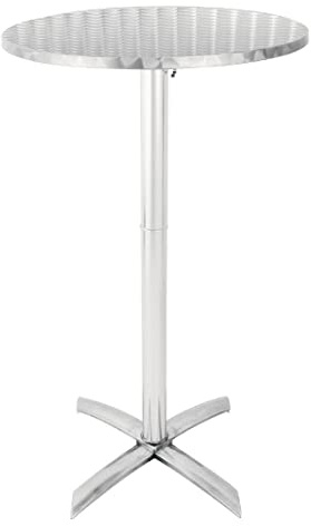 Bolero Flip Top Poseur Table Stainless Steel, 1050x600mm