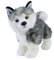 Kuscheltier Hund Husky klein stehend, 25 cm, Plüschhusky, Stofftier, Plüschtier