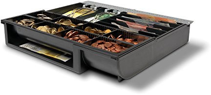 Safescan 4141T2 verstellbarer Kassenladeneinsatz zur Optimierung Ihrer Kassenschublade - mit 6 Fächern für Scheine und 8 für Münzen - kompatibel mit der Safescan SD-4141 und HD-4141S Kassenlade