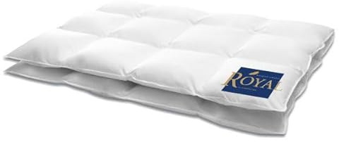 HANSKRUCHEN® Royal Daunendecke 135x200 cm - Medium / Ganzjahresdecke - Made in Germany Kassettendecke aus 100% Gänsedaunen - Allergiker geeignet