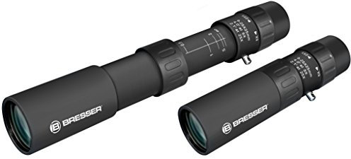 Bresser Zoom Monokular 8-25x25 Dachkant mit stufenlosem Zoom und Makrofunktion inklusive Transporttasche und Trageriemen