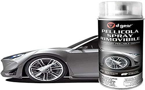 D-Gear 1242852 Vernice-Pellicola Spray Pellicola Spray Rimuovibile Trasparente Lucido, 400 ml