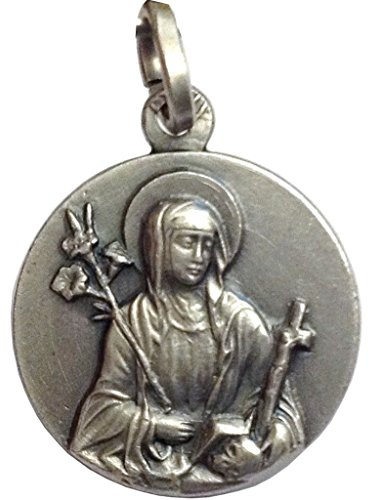 925 Sterling Silber Medaille Heilige Katharina von Siena - Die Medaillen der Schutzheiligent