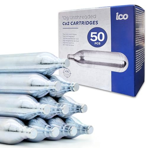 Impeccable Culinary Objects (ICO) ICOC1250 12G CO2 Cartridges (50 Pack)