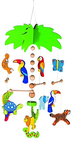 Mobile Palme: 22 x 42 cm, Holz, 22 Teile, per Stück