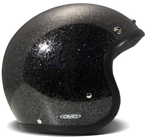 DMD 1JTS30000GB05 Motorradhelm, Schwarz, XL