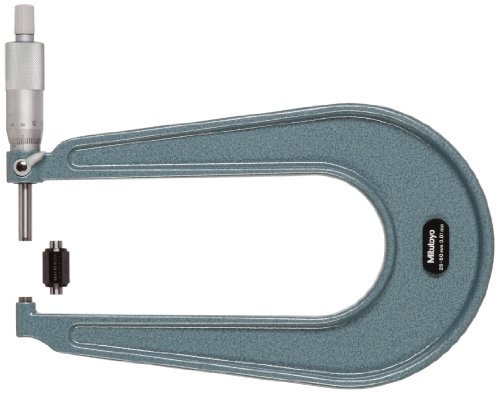 Mitutoyo 118-110 Sonderbügelmessschraube mit tiefen Bügel, 25-50 mm