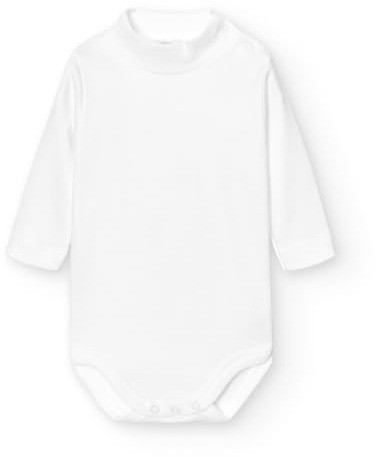 babidu, BODY C.CISNE - body para bebe- unisex | Cuello alto semicisne · Apertura en el hombro con broches · Interlock 100% algodón · 8 tallas de 1 a 36 meses