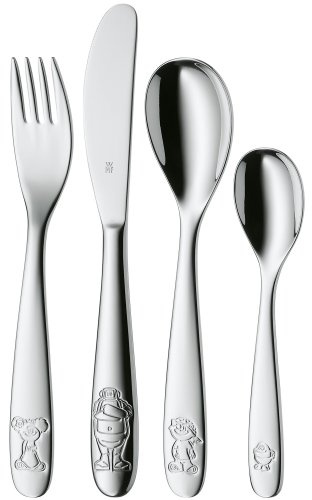 WMF 1281936040 Willy Mia Fred Kinderbesteck 4-teilig