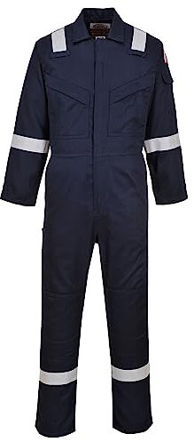 Portwest Mono Super-Ligero, Ignífugo Y Antiestático 210G, Tamaño: XS, Color: Marino, FR21NARXS