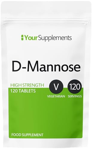 D-Mannose Tablets 1000mg | Easy Swallow Coated Tablets | 120 Pack | High Strength | Natural Relief & Vegan Friendly