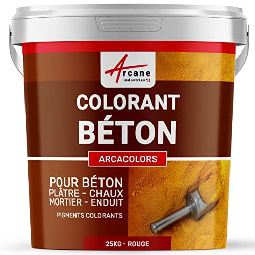 Colorante per cemento, intonaco, malta. Pigmenti per colorare cemento - ARCACOLORS - 25 kg Rosso - ARCANE INDUSTRIES