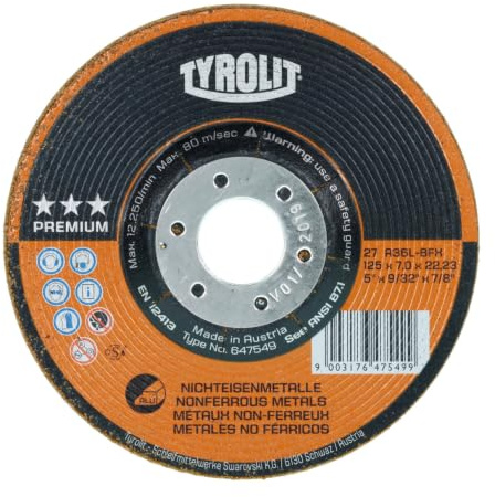 TYROLIT 5416 Schruppscheibe Premium Alu 230 x 7 mm Form 27