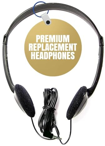 SuperEar Premium - Small Replacement Lightweight Headphones,Small, Portable and Comfortable Wired Headphones, Ideal for Pocket Talker Device and Sound Amplifiers