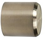 iso-design Edelstahl Endstück Kappe für 20 mm Gardinenstangen – Set 2