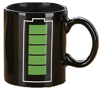 Batteri Accu rörlig kaffemugg mugg kopp kopp mugg/batteri morf kopp/kopp med färgväxling batteri