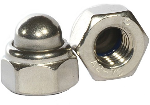 Bolt Base - Selbstsichernde Hutmutter Sechskant - M4 - A2 Edelstahl - DIN 986-50 Stück