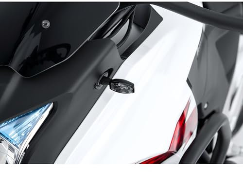 HIGHSIDER Motorrad Blinker E geprüft LED Blinkerpaar Blaze M8 Alu schwarz, getöntes Glas