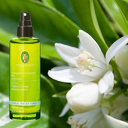 Primavera Vegane Bio Pflanzenwässer Pflegewässer 100% naturreine ätherische Öle 100ml, Duft:Orangenblütenwasser