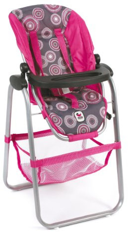 Bayer Chic 2000 655 87 - Puppen-Hochstuhl, hot pink pearls