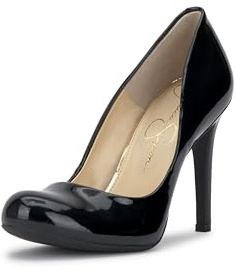 Jessica Simpson Calie Pumps für Damen, schwarzer Lack, 43 EU