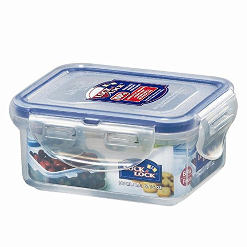 Lock & Lock Hpl805 Rectangular Caja 0.18L Azul, Transparente 1Pieza(S) Recipiente de Almacenar Comida - Recipiente Para Alimentos (108 Mm, 88 Mm, 48 Mm, 1 Pieza(S))