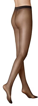 Kunert 333000 Satin Look 20 genomskinliga damstrumpor, Grå (grafit), 44-46