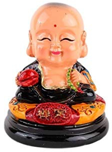 lachineuse – Buddha-Figur aus Bronze – Symbol der Meditation – Dekorationsobjekt aus Kunstharz – Sammlerfigur – Maße 7 x 6 cm – Mehrfarbig – Geschenkidee zum Geburtstag, zu Weihnachten