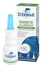 Stérimar Stop & Protect Allergy Response- 100% Natural Sea Water Based Nasal Spray with Added Manganese and Calcium- 20 ml Can