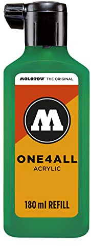 Molotow ONE4ALL Refill Acryl, Farbe 235 türkis 180 ml, Nachfülltinte für Permanentmarker