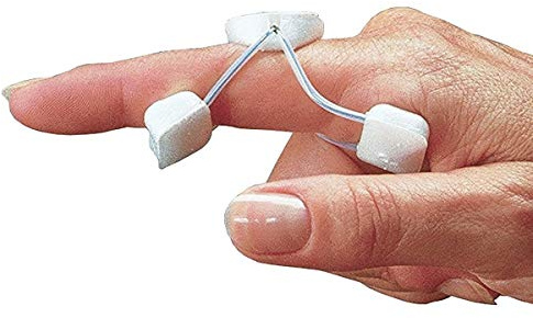 Roylan Sof-Stretch Finger Extension Splint White, Ideal for Daily Management of Joint Stiffness and Injuries - Medium (7.6cm), White