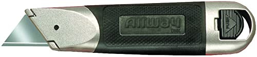 ALLWAY DWK Soft-Grip Fixed Blade Knife with 3 Blades
