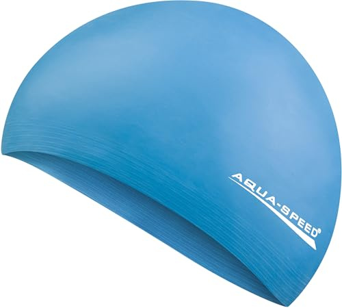 Aqua Speed Badekappe für Damen & Herren + inkl. E-Book | Schwimmkappe | Bademütze | Badehaube | Schwimmmütze | Swim Cap | Soft Latex