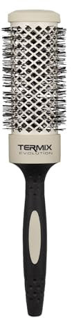 Termix Evolution Soft Ø37 - Cepillo térmico redondo con fibras especialmente diseñadas para cabellos delicados. Disponible en 8 diámetros y en formato Pack, Ocre