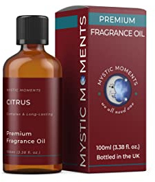 Mystic Moments | Olio profumato Agrumi | 100ml | Agrumi: una fragranza dalle note fresche e vivaci, per candele, saponi, cere profumate e diffusori.