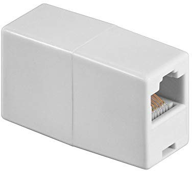 Wentronic 93058 - Adaptador para Cable (RJ-45, Hembra/Hembra) Color Blanco