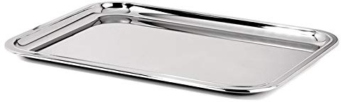 Alessi - 240/50 - Vassoio rettangolare in acciaio lucido.